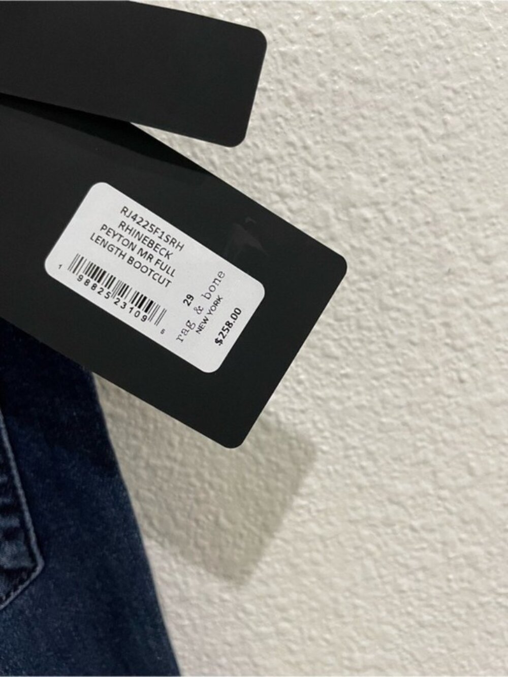 Rag & Bone Mid Rise Bootcut Jean Preppy Essential Dark Wash Contemporary Stretch - Picture 6 of 11
